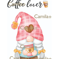 Lamina A4 Decoupage Camila Robertos Coffee lover