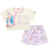 Conjunto Infantil Menina Blusa E Short-Saia Ursinho Lilás Mundo Cinti na internet