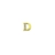 Imagem do Passante de Letras Dourada (10 Unidades) - Alfabeto