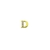 Imagem do Passante de Letras Dourada (Em Unidade) - Alfabeto