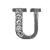 Passante de Letras Prata (10 Unidades) - Alfabeto - loja online