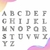 Passante de Letras Prata (10 Unidades) - Alfabeto