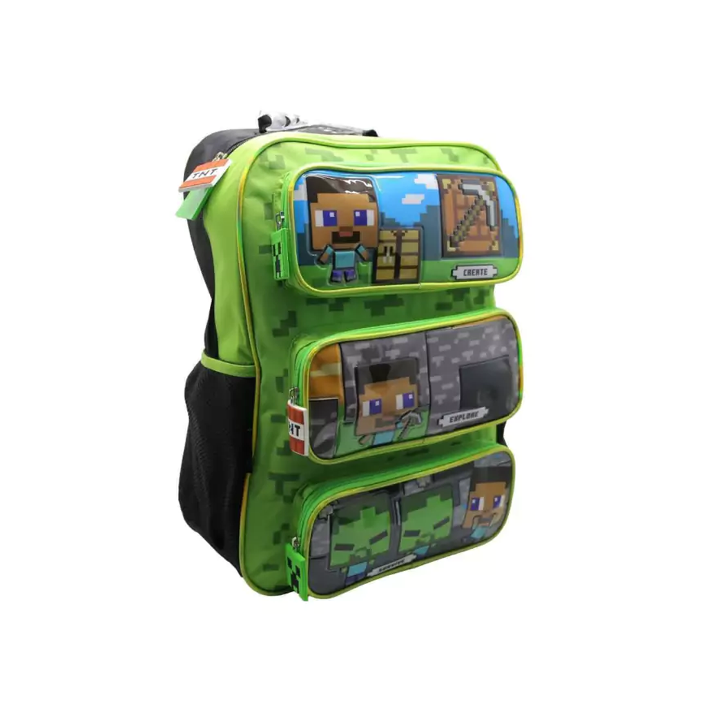 Mochila escolar minecraft best sale