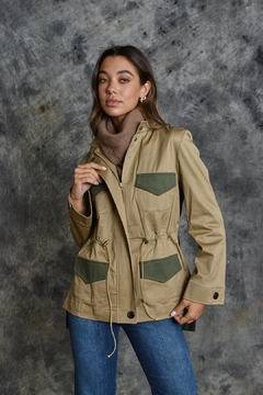 Parka bicolor - comprar online