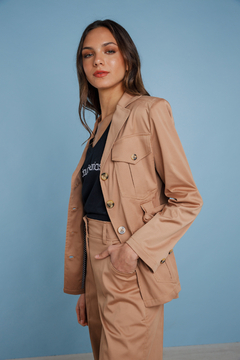 Chaqueta Kenya en gabardina satinada