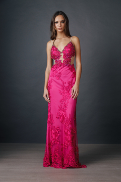 Vestido Josefina Magenta. - Claudia Arias