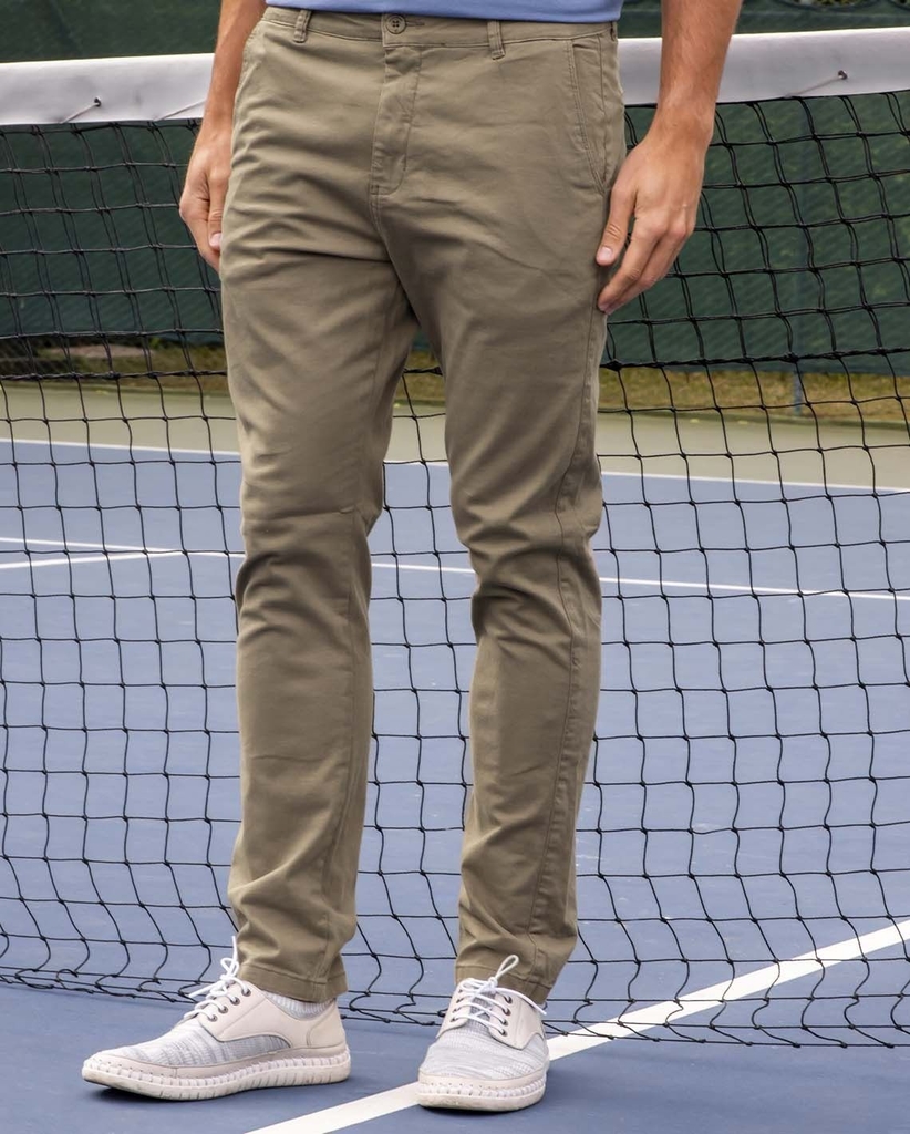 Calça chino caqui masculina 2025