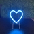 Luminária Painel Neon Led - Coração com suporte de Mesa 10x11cm - loja online