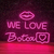 Luminária Painel Neon Led - We Love Botox 75x54cm