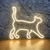 Luminária Painel Neon Led - Gato / Petshop 33x31cm