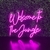 Luminária Painel Neon Led - Welcome To The Jungle 57x53cm - comprar online