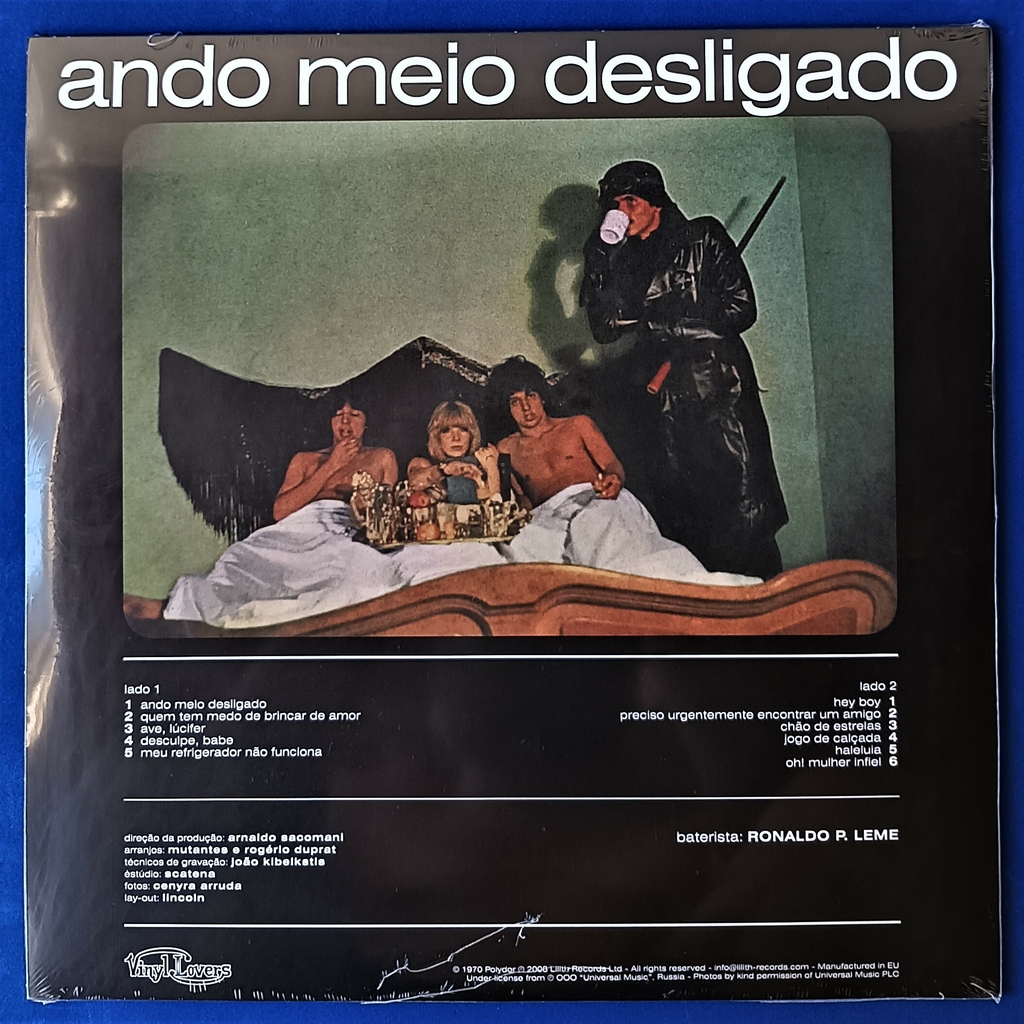 LP Os Mutantes - Ando Meio Desligado.. (Vinil Branco)