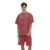 Tee Oversized Minimalist Brick Red