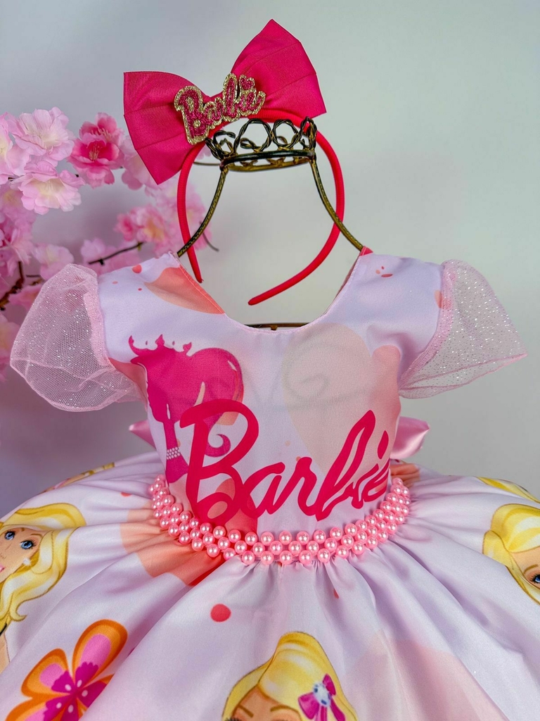 Vestido Princesa Belli Tematico Barbie Girls - Roupa Infantil