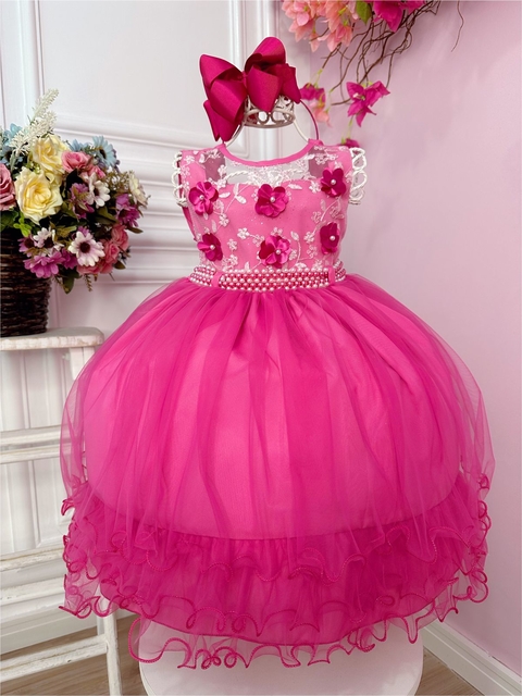 Vestido infantil Xadrez Rosa e Branco Barbie Girl P03 - Maria - Vestido  Infantil - Magazine Luiza