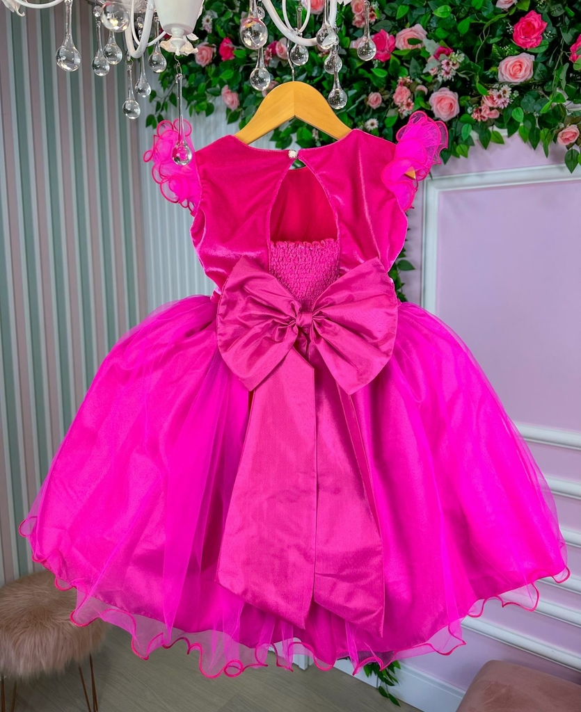 Vestido Princesa Belli Tematico Barbie Pink Glitter - Roupa  Infantil