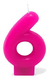 Vela Aniversario Número Pink 1 Unidade - comprar online