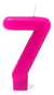 Vela Aniversario Número Pink 1 Unidade na internet