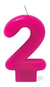 Vela Aniversario Número Pink 1 Unidade - Festas & Festas