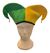 Chapéu Verde E Amarelo Veludo Torcedor Copa Do Mundo - comprar online