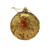 Bola De Natal Decorada Dourada 8cm 6unid