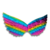Asa de Anjo Arco Iris Colorida Fantasia Carnaval Festa - comprar online