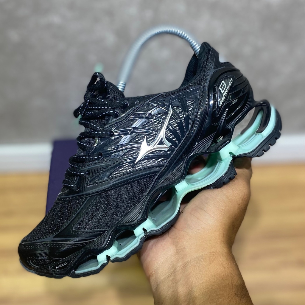 MIZUNO PROPHECY 8 - PRETO/VERDE AGUA - DG BRANDS