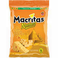 Nachos QUESO Macritas x 90gr sin TACC