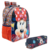 KIT MOCHILA + ESTOJO MINNIE R1