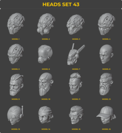 Heads Set 43