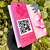 Placa display 1 Qr code Fundo estampado