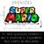 Imagem do Letreiro Super Mario de Parede em acrílico