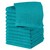 Set de 12 Toallas de Mano Utopia Towels®: Turquesa - comprar en línea