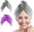 YoulerTex® Set de 2 Toalla de Microfibra para Cabello: Púrpura y Gris - comprar en línea