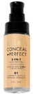Milani® Conceal + Perfect 2-in-1 Foundation + Concealer - Base Líquida Libre de Crueldad Animal 01 Vanilla - Styla