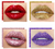 NEWLLY® Stay Golden Cosmetics - Glitter Lip Kit: 4 Colores Glitter Powder Diamond Shimmer - Styla