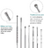 JSBelle® Set de 8 Kit de eliminación de cera del oído, Herramienta de limpieza del oído, Cureta De Oreja (8 Pcs) en internet