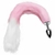 Plug Anal Rabo De Raposa Rosa Branco - comprar online