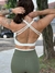 Conjunto Fitness Feminino Verde Militar Top Trançado com Legging Cós Reto Super Alto - loja online