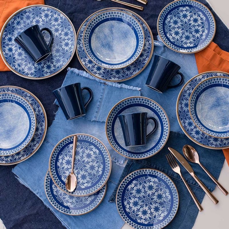 Set de vajilla 30 piezas Jeans Unni Oxford