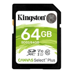 Memoria SD Kingston Canvas Select Plus 64GB 100MB/s - comprar online