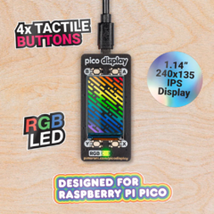 Base Pico Display Pack Para Raspberry Pi Pico - comprar online