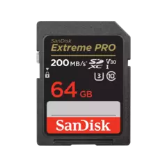 Memoria SD SanDisk Extreme PRO 64GB 200MB/s