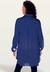 Vestido Chemise Crepe Lisa Azul Royal - comprar online