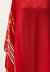 Saída Vestido Kaftan Amplo Crepe Estampado Listras Vermelho na internet