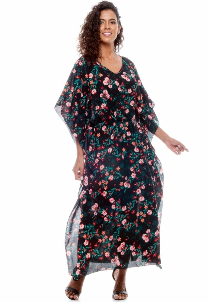 Vestido kaftan longo deals