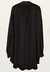 Chemise Vestido Bolso Mangas Longas Viscose Liso Preto - Resort Wear