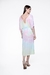 Vestido Midi Decote V Viscose Tie Dye Color - loja online