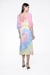 Vestido Midi Decote V Viscose Tie Dye Color - comprar online