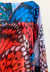 Saída Vestido Kaftan Amplo Decote Canoa Crepe Estampado Exclusivo Borboletas Multicoloridas na internet